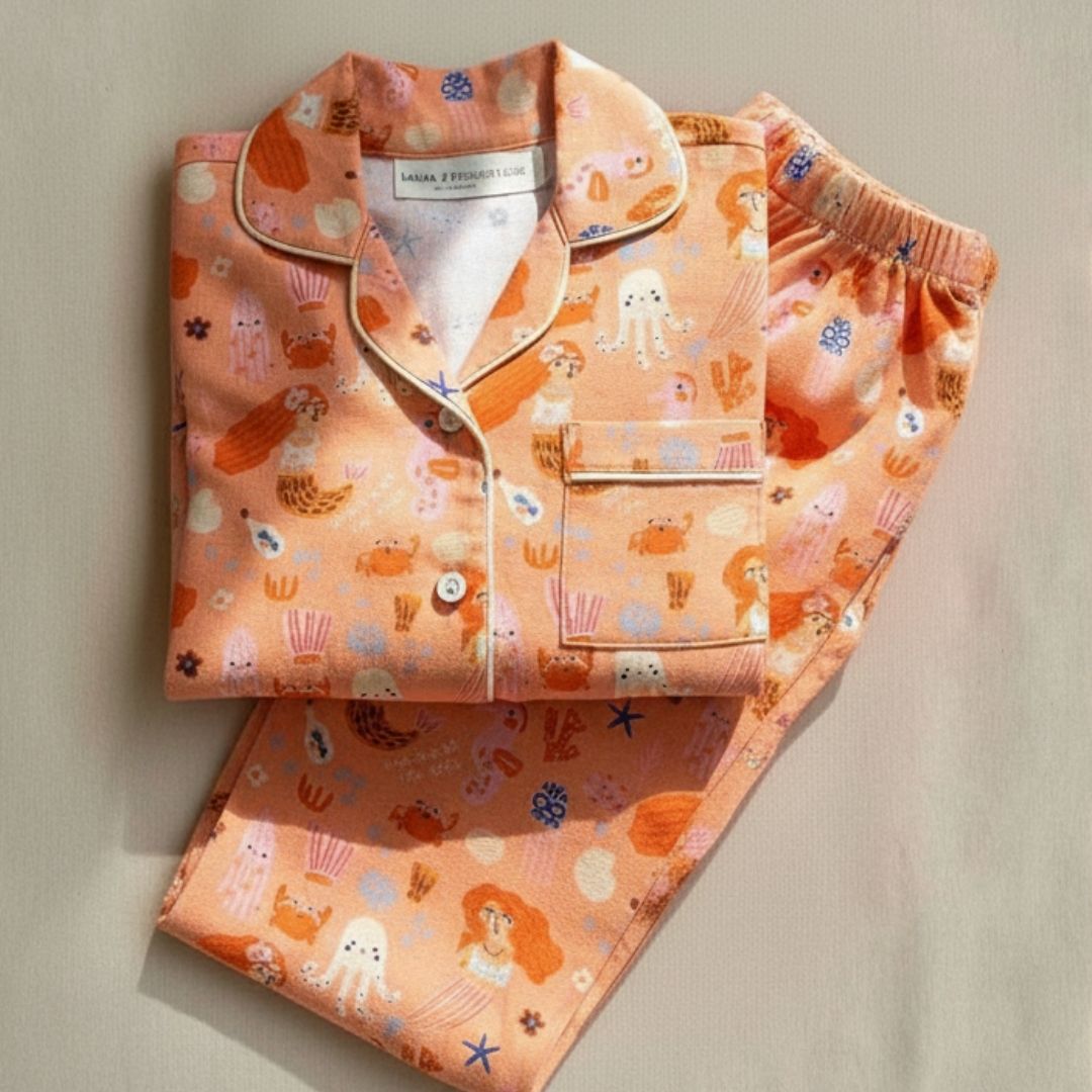 Sealife Full Sleeves Night Suit