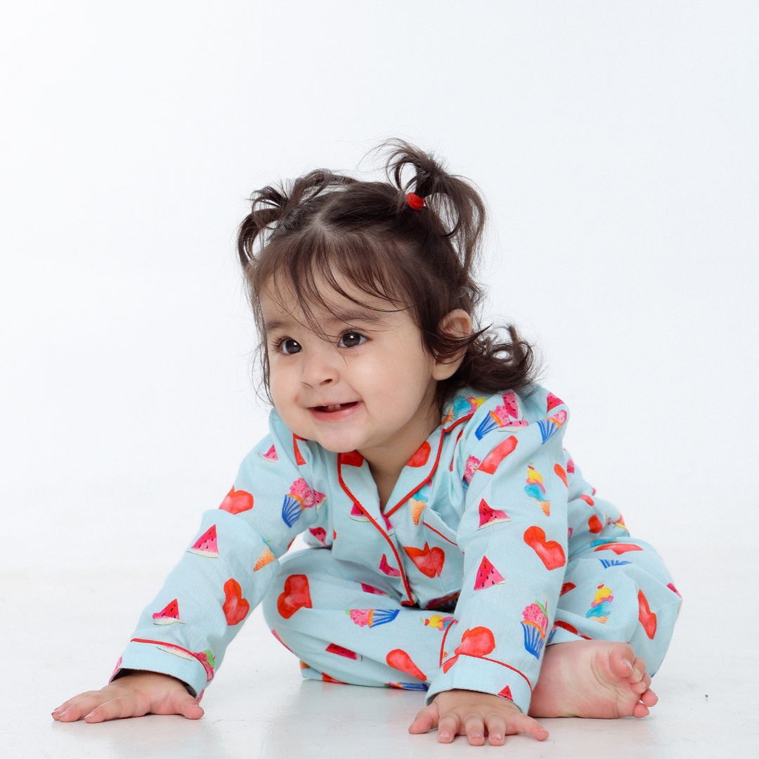 Cupcakes &amp; Dreams Full Sleeves Night Suit