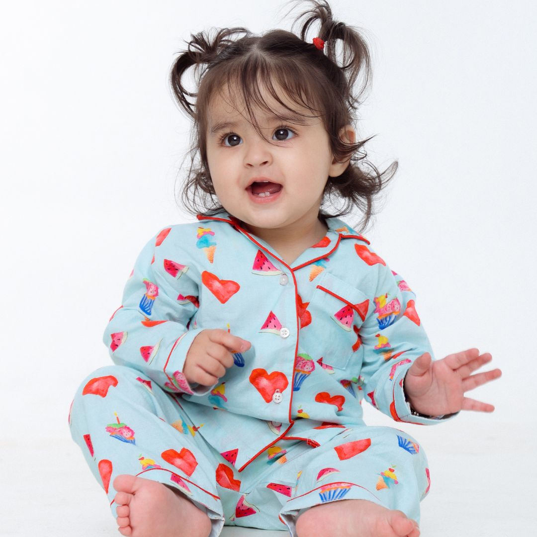 Cupcakes &amp; Dreams Full Sleeves Night Suit