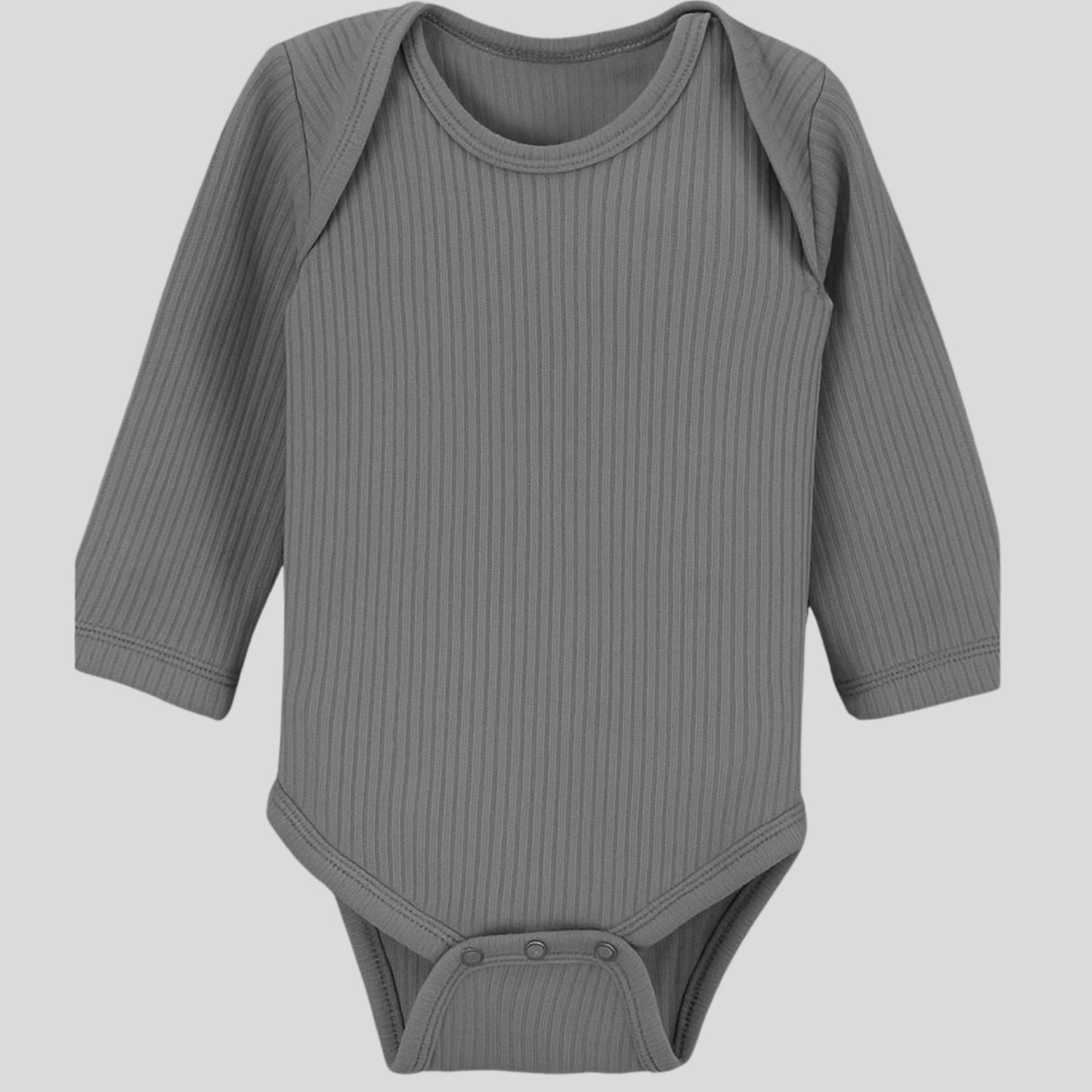 Pack Of 2 Thermal Rompers (Sky + Dark Grey)