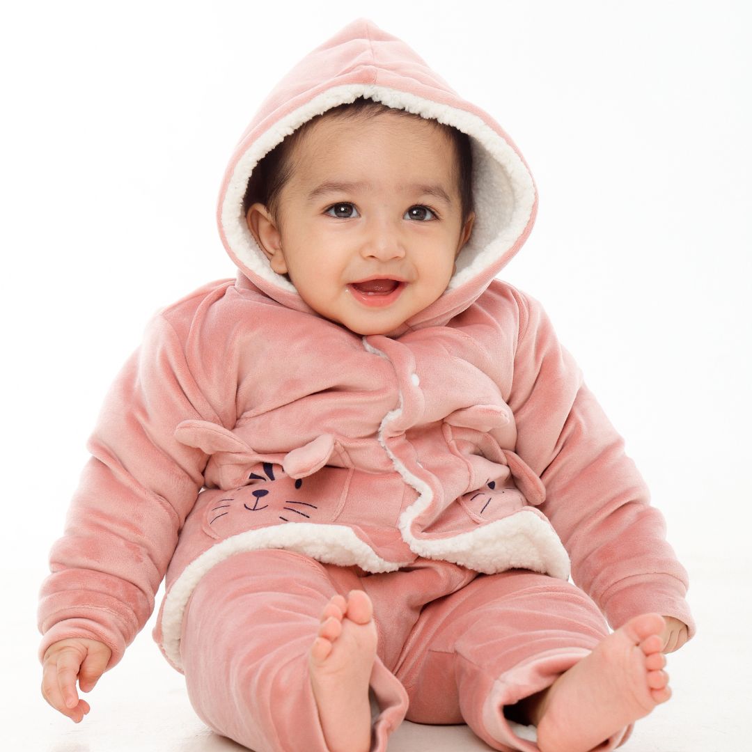 Wild Cat Velvet Co-ord Set with Sherpa