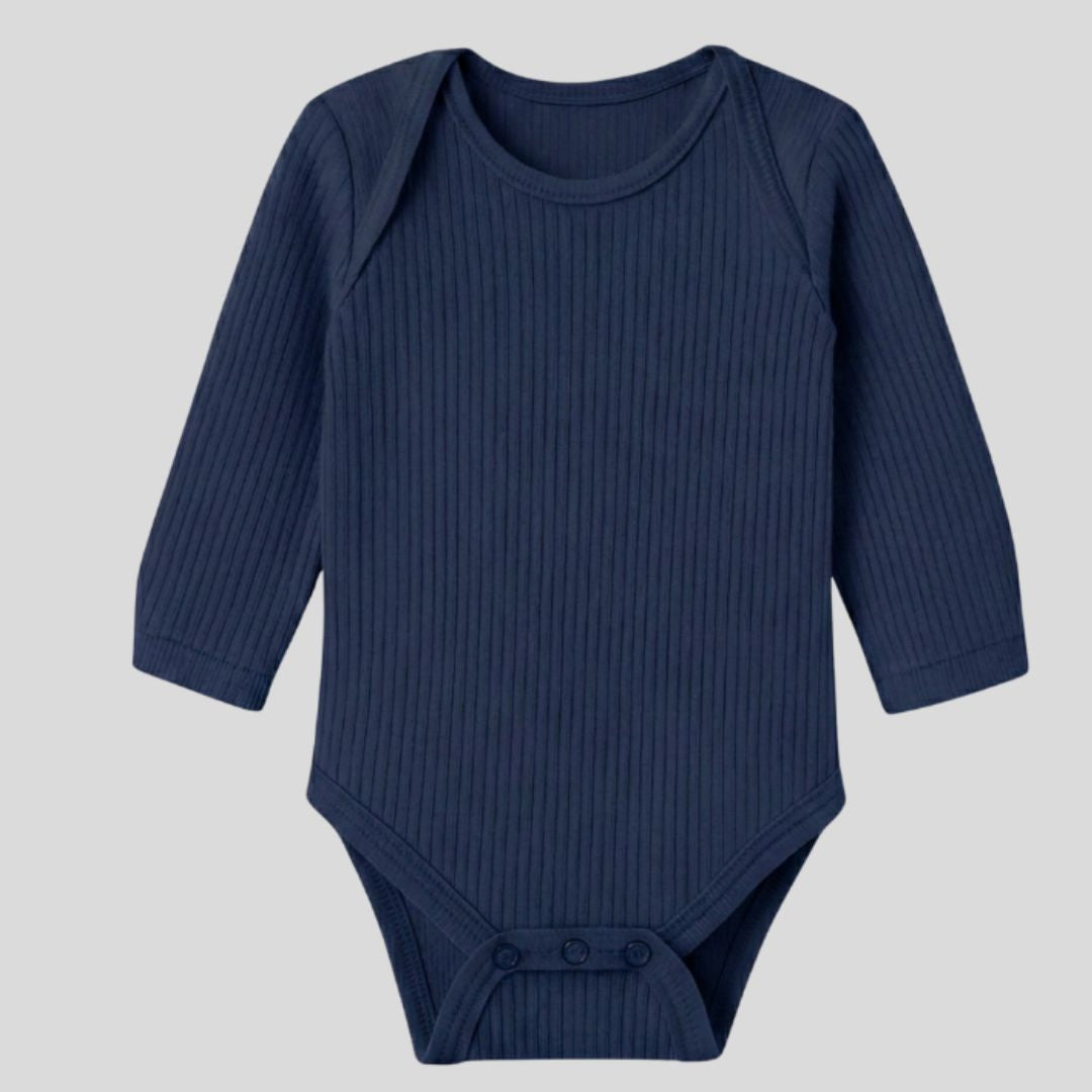 Pack Of 2 Thermal Rompers (White + Navy)