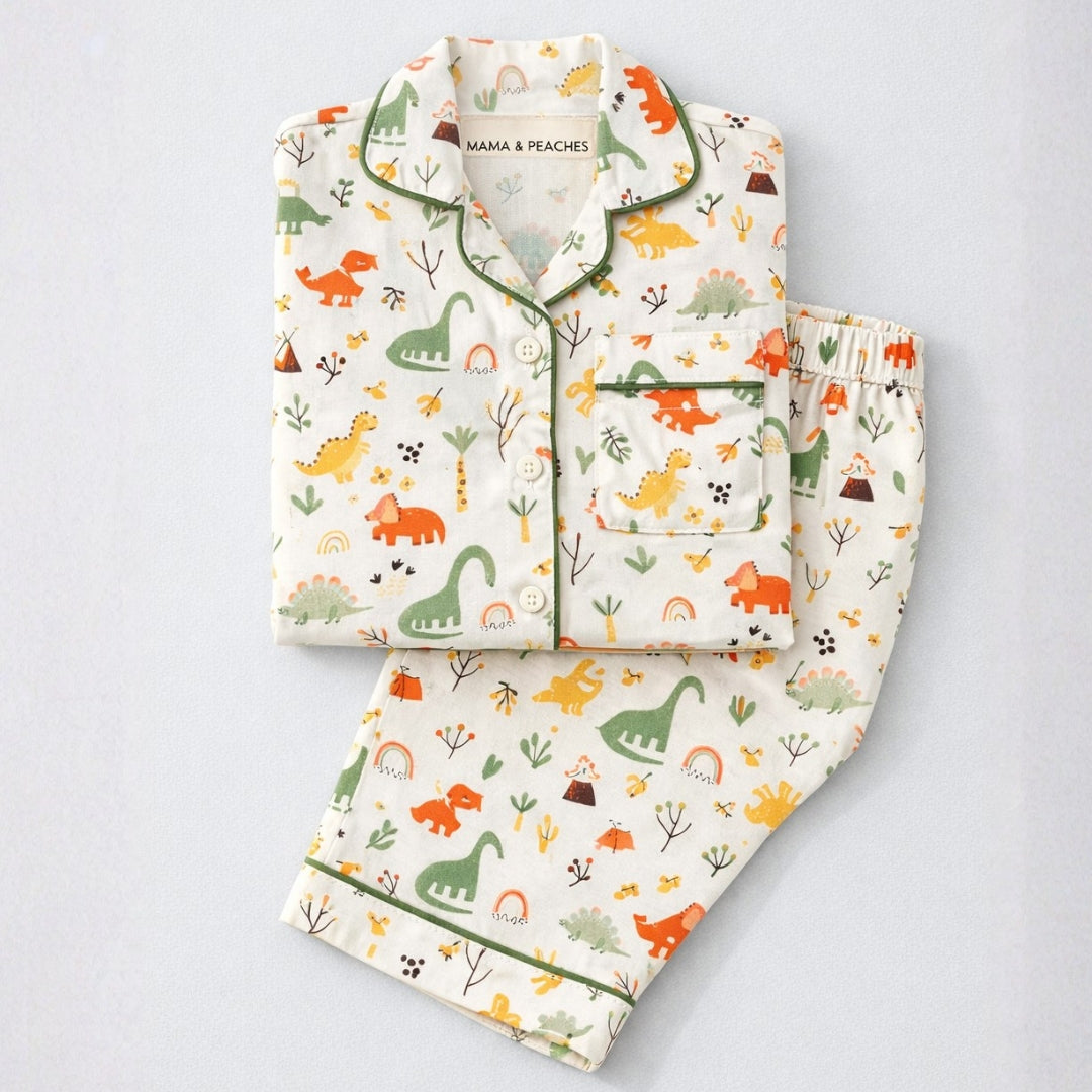 Dancing Dinosaur Full Sleeves Night Suit