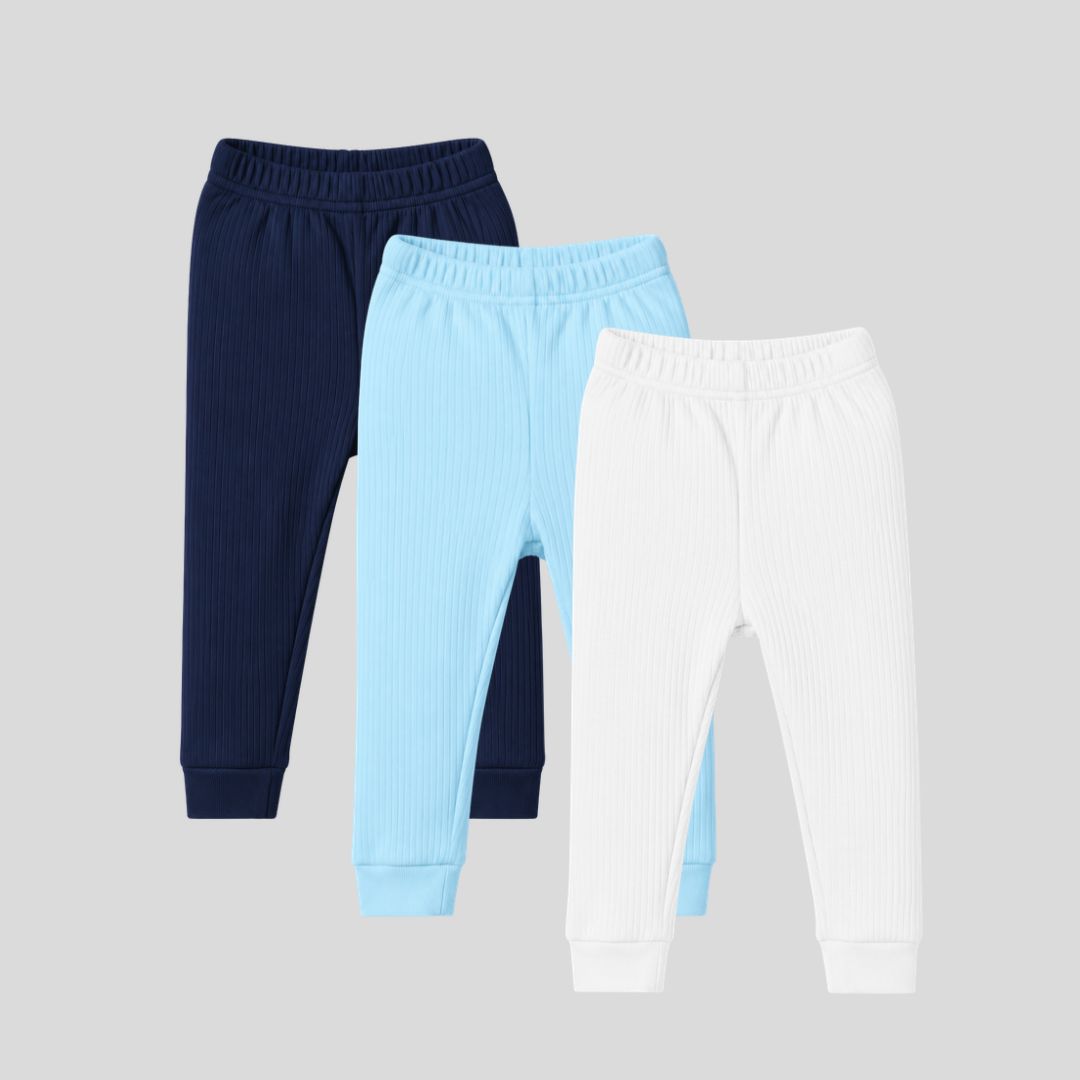 Pack Of 3 Thermal Leggings ( White + Sky + Navy )