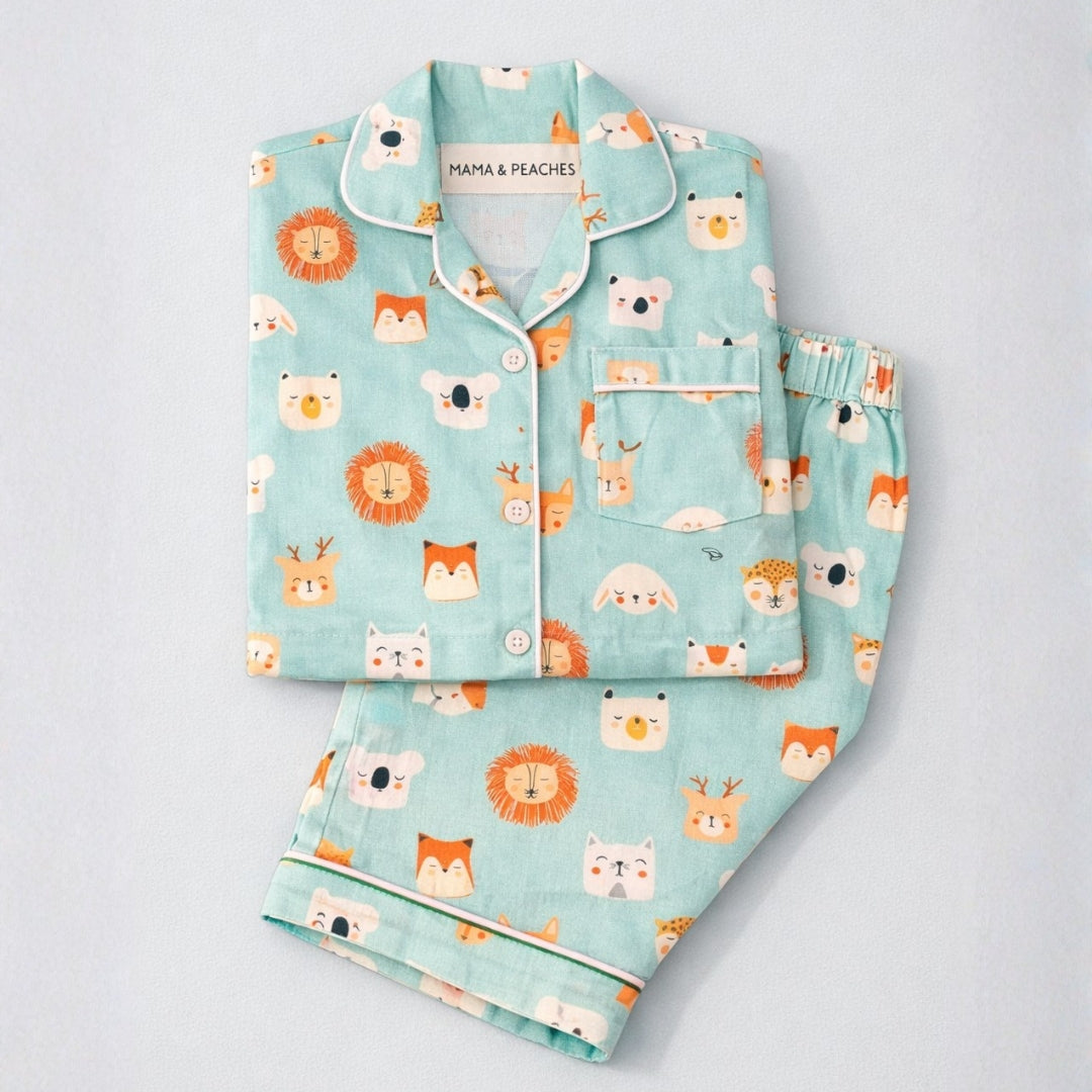 Shy Animals Full Sleeves Night Suit