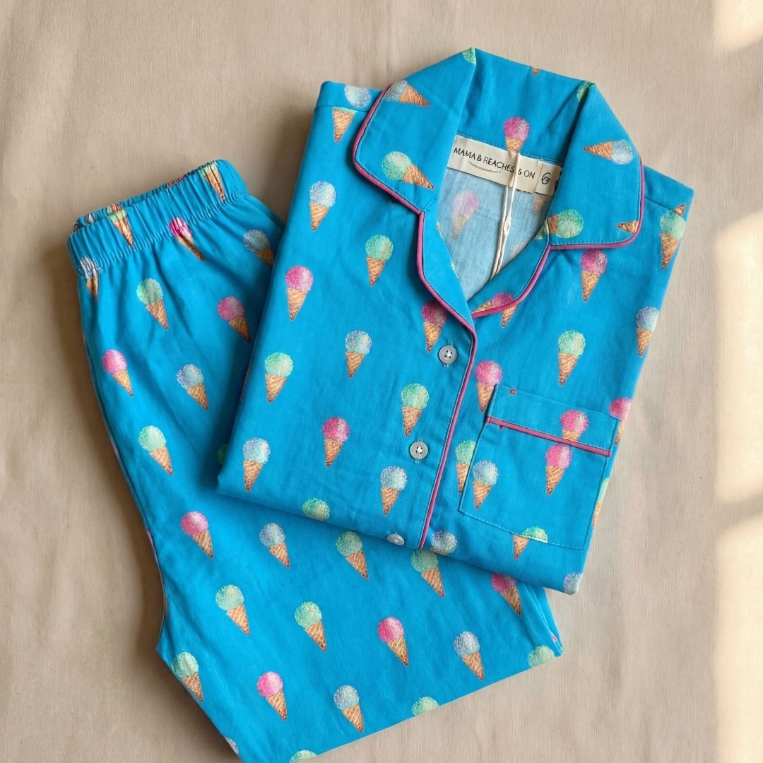 Ice cream Dreams Full Sleeves Night Suit