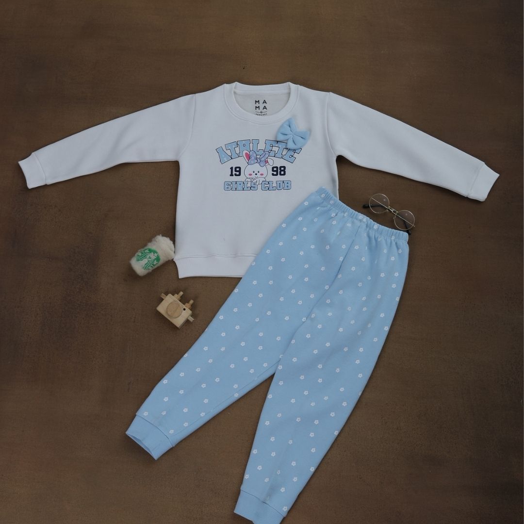 Cute Bow Winter Co-ord Set