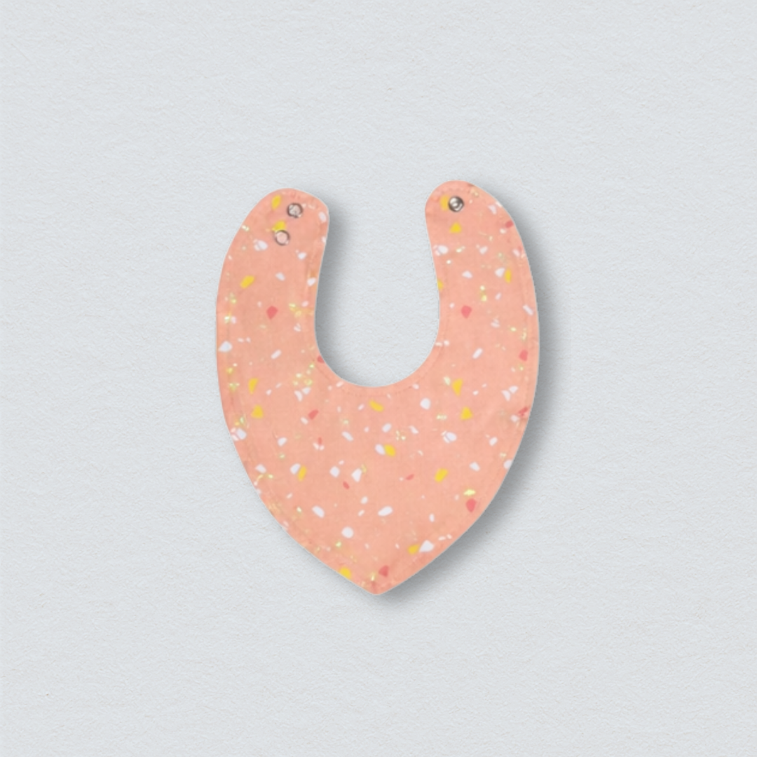 Orange Terazzo Bandana Bib