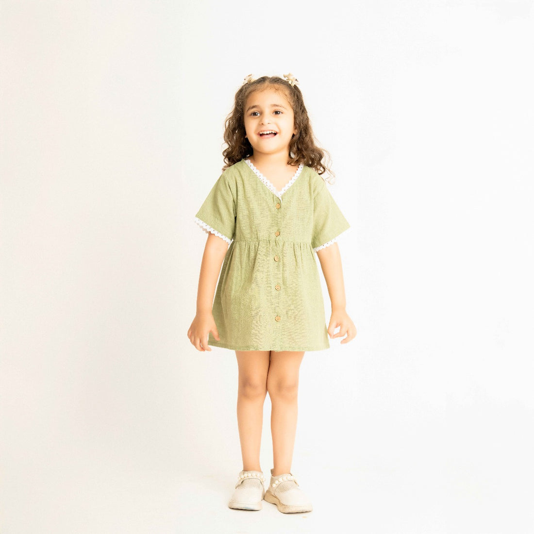 Matcha Green Cotton Dress
