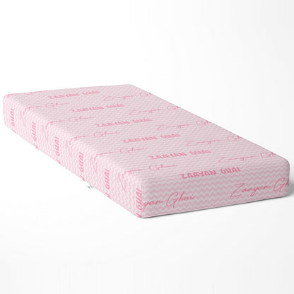 Personalised Name Cot Sheet - Pink