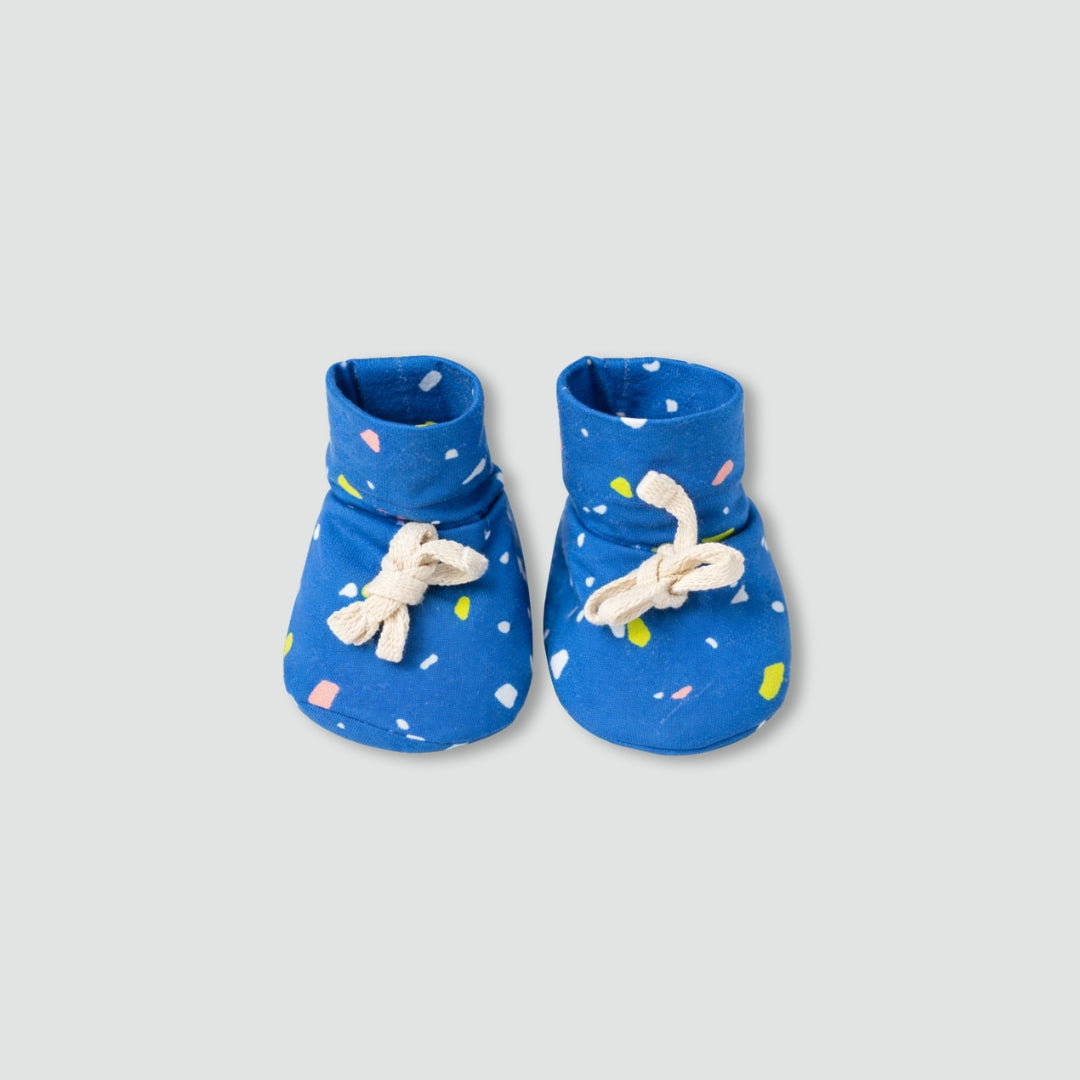 Blue Terrazzo Booties