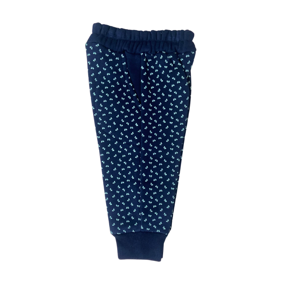 Blue Polka Butterfly Joggers