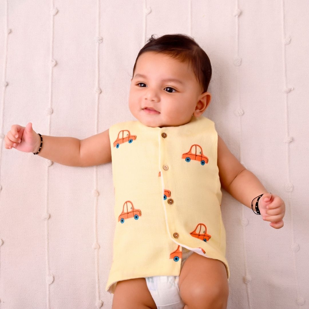 Cars Muslin Vest