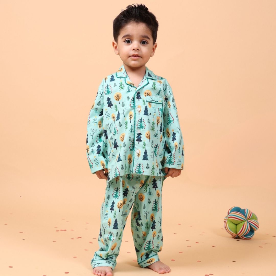 Charm Trees Full Sleeves Night Suit