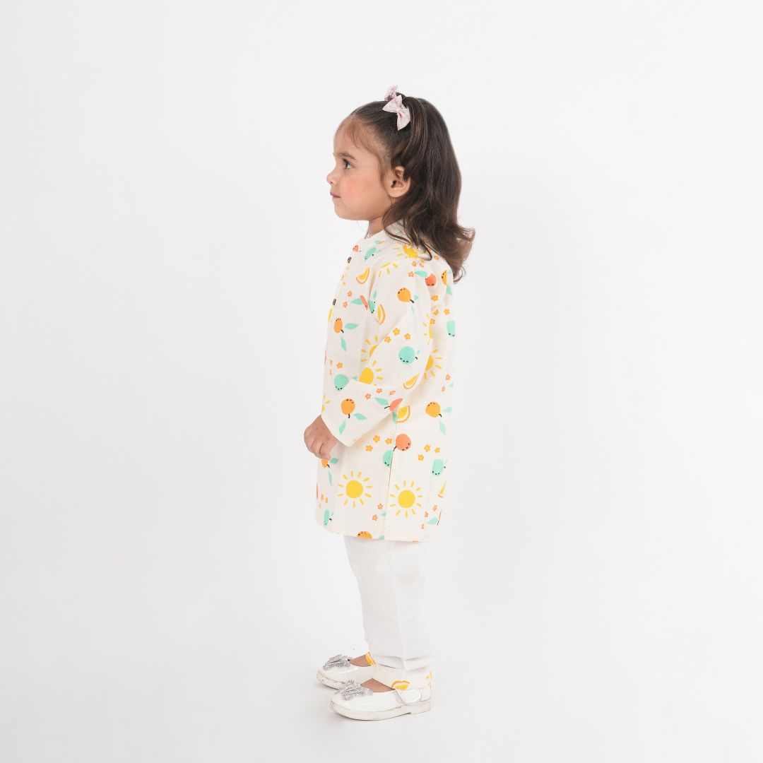 Citrus Cotton Kurta Set