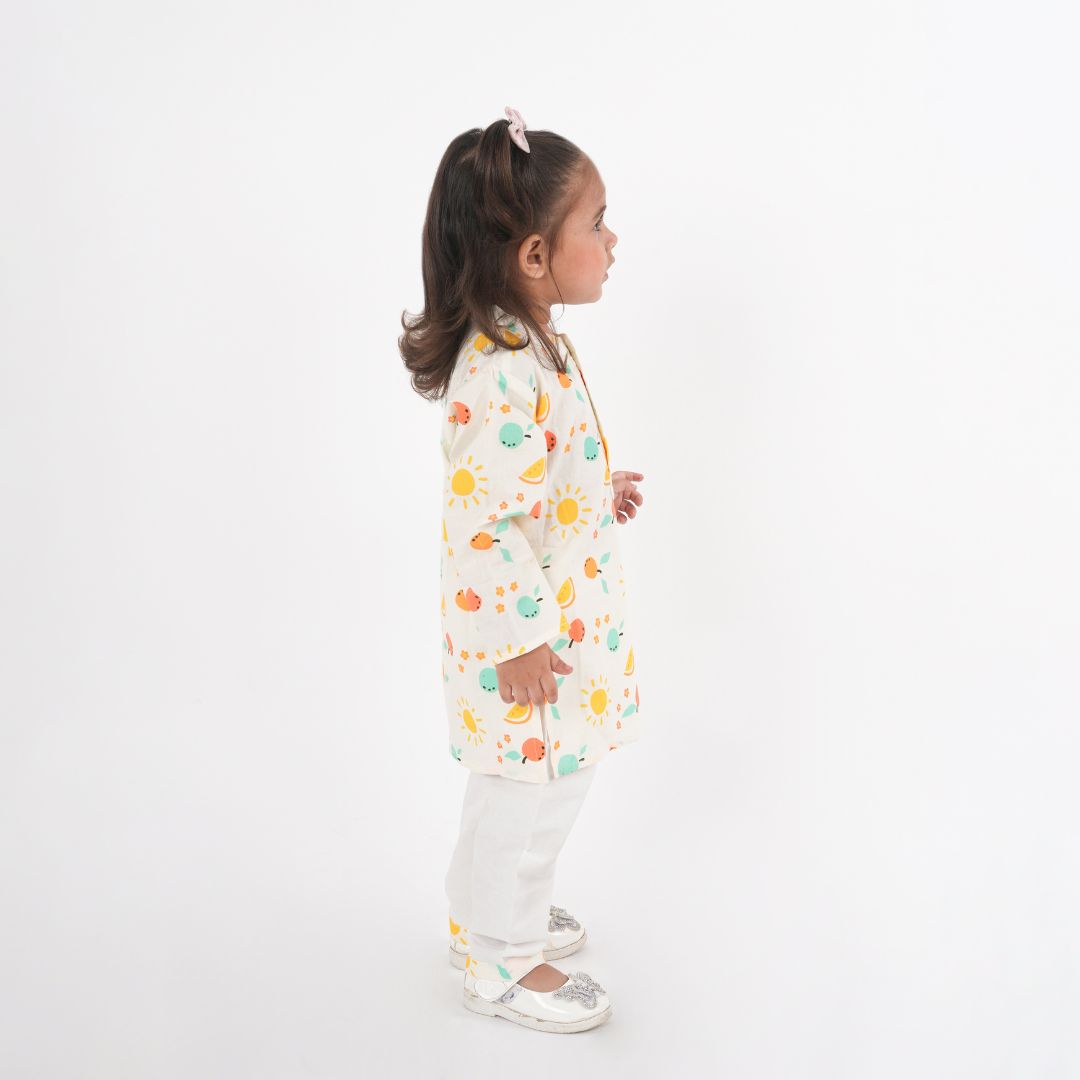Citrus Cotton Kurta Set