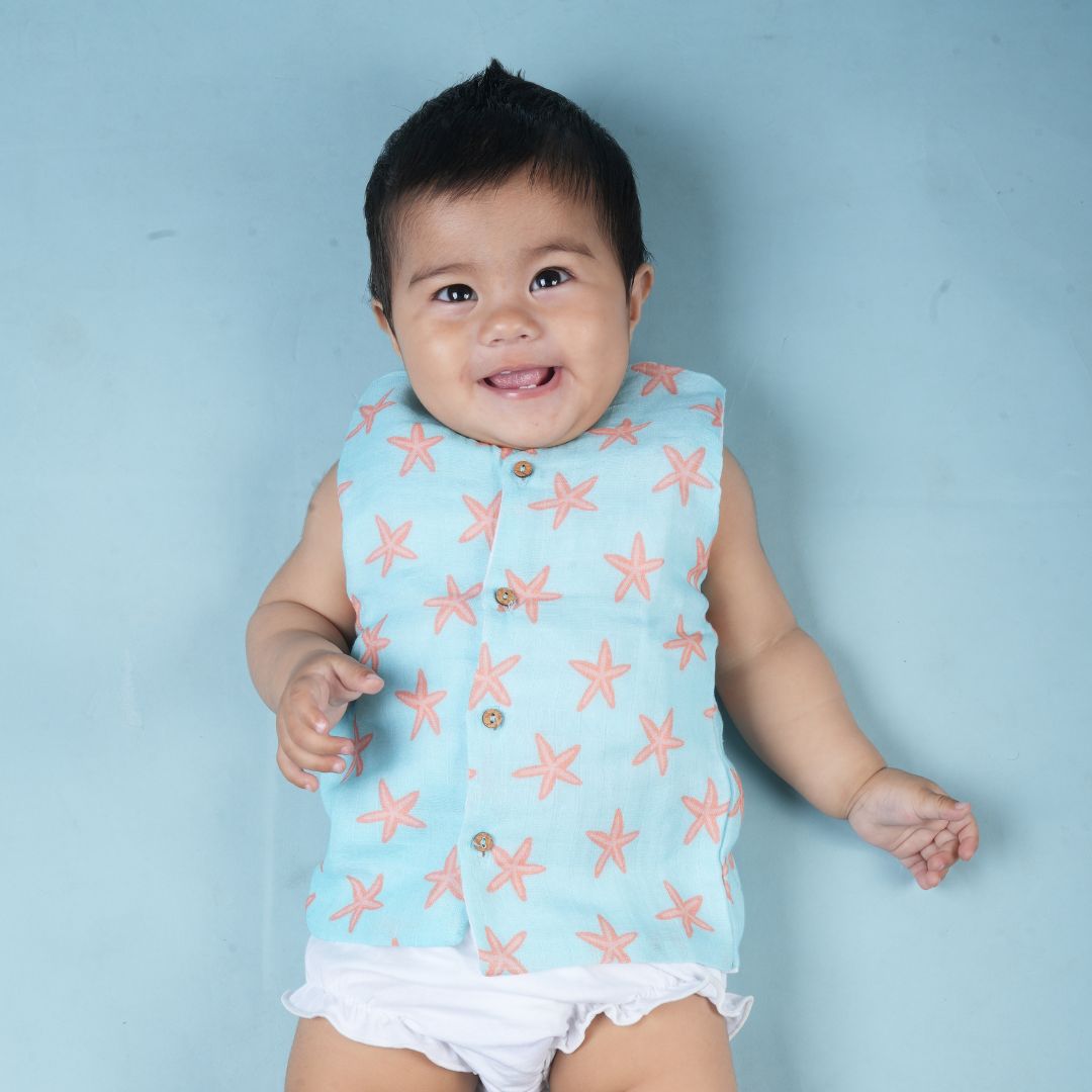 Starfish Muslin Vest