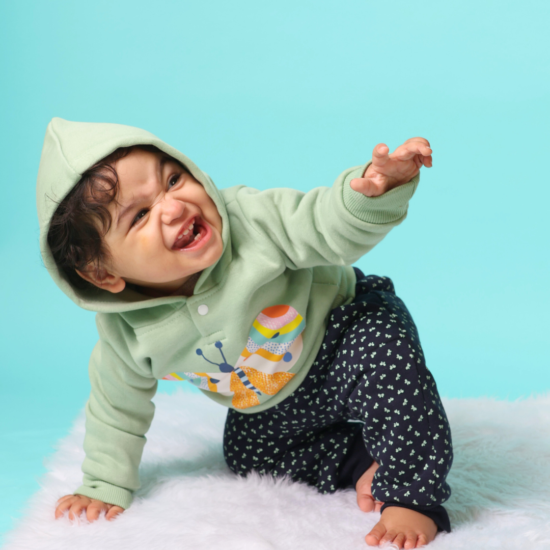 Butterfly 2 Pc Jogger Set - Green
