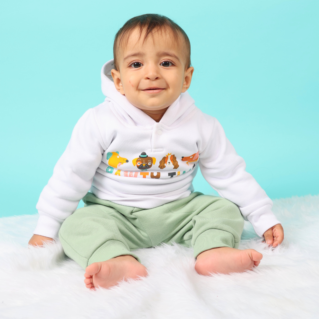 Pawty Time 2-piece Sweatshirt Bundle (3-6m)