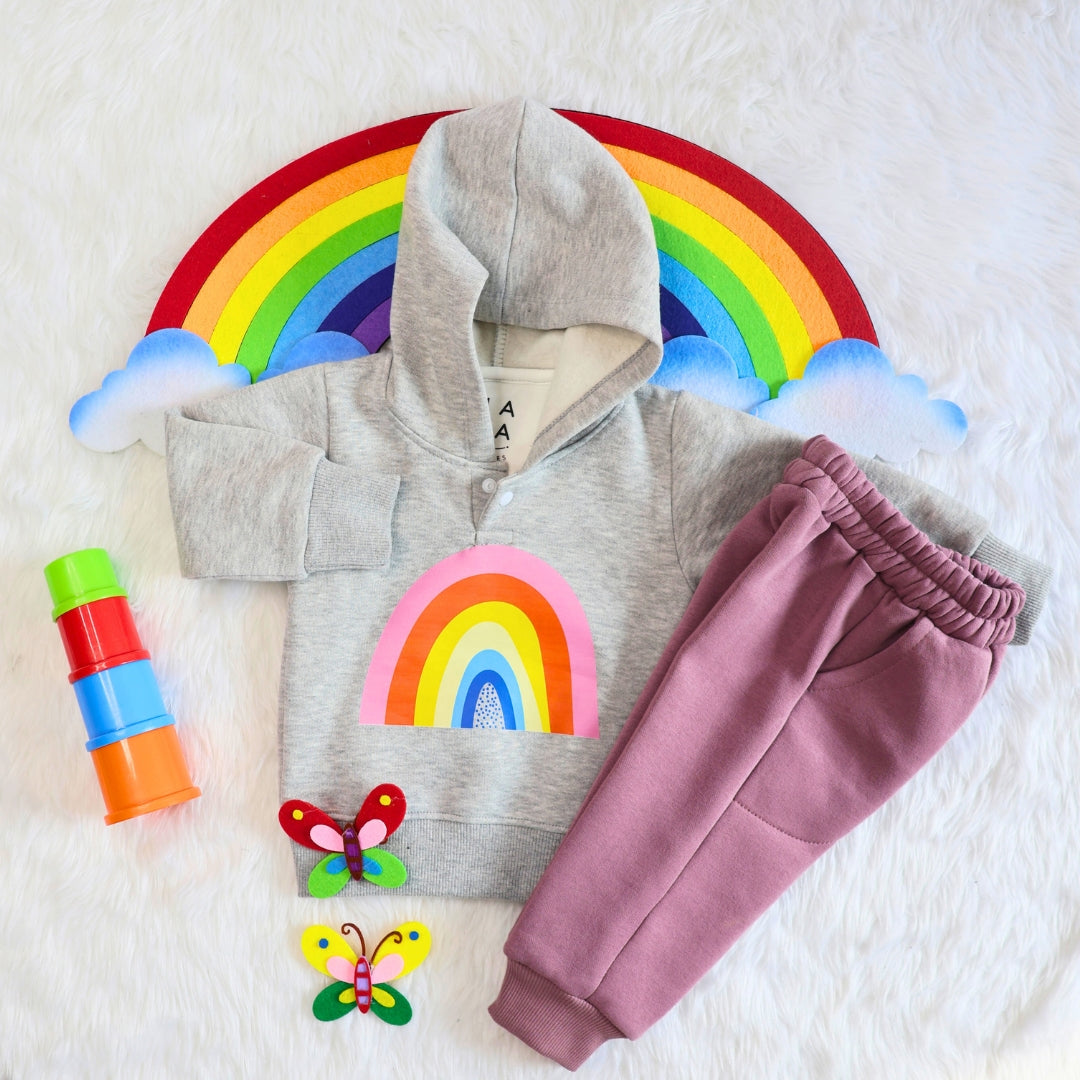 Rainbow Sweatshirt + Joggers Set (3-6m)