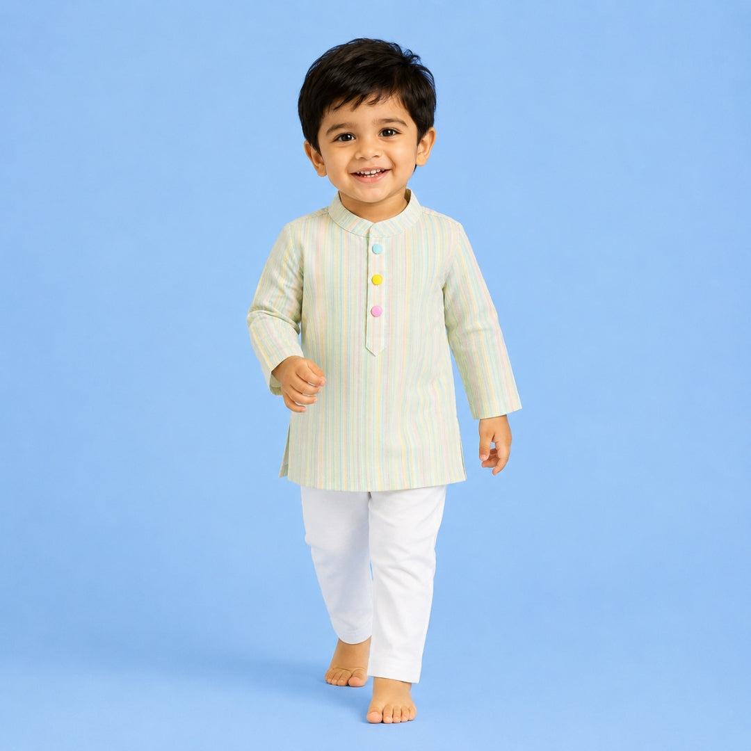 Pear Stripes Kurta Set