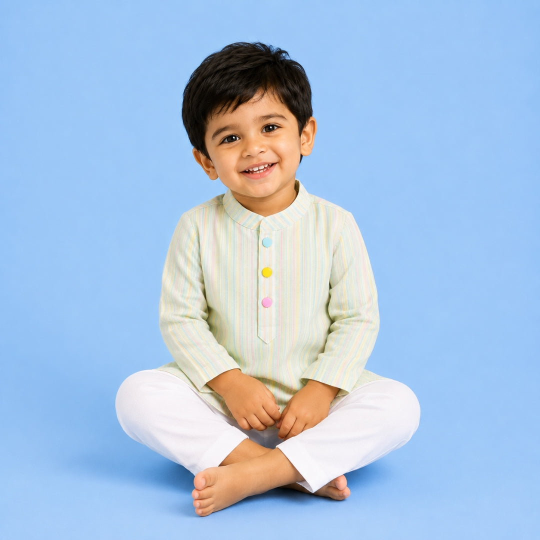 Pear Stripes Kurta Set