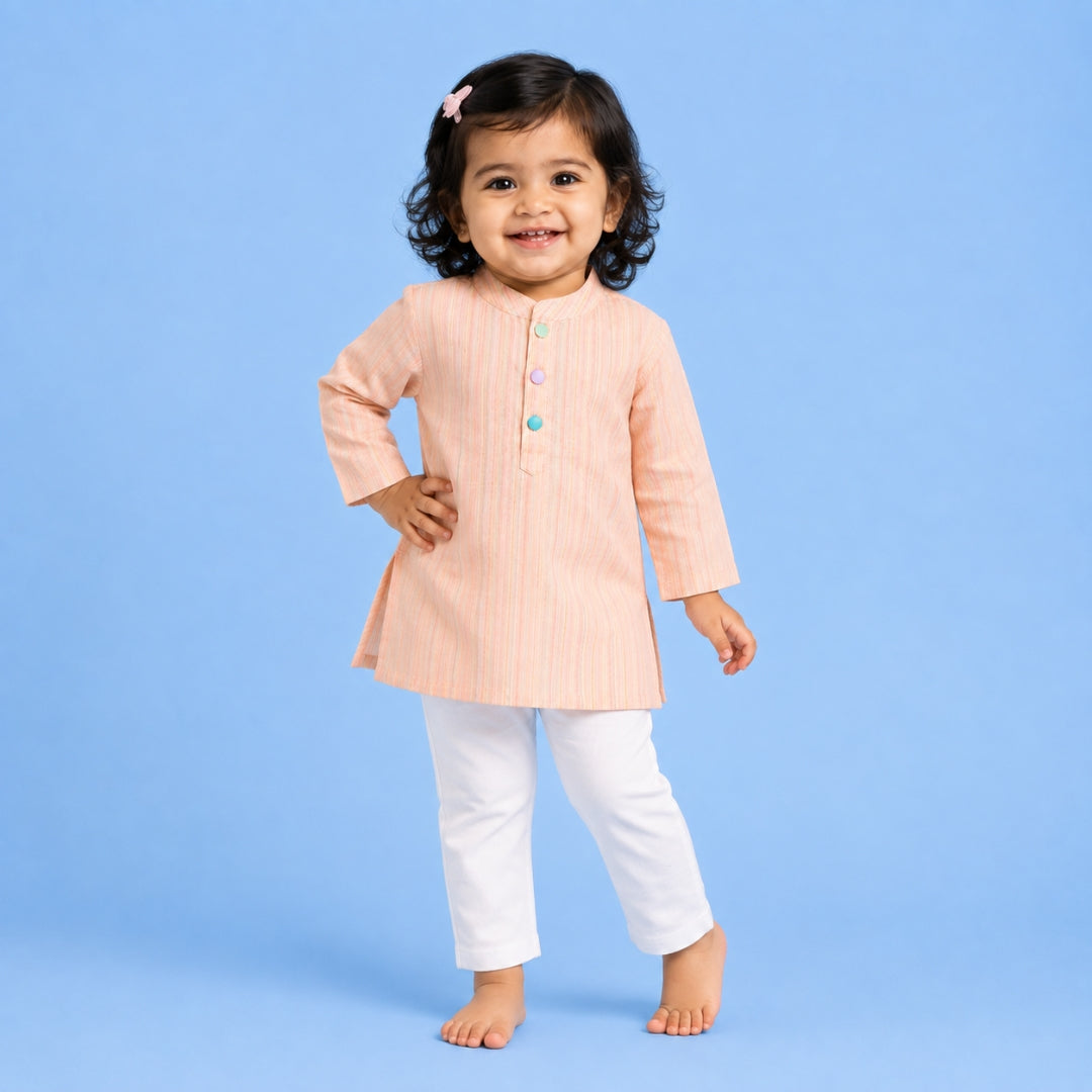 Strawberry Stripes Kurta Set