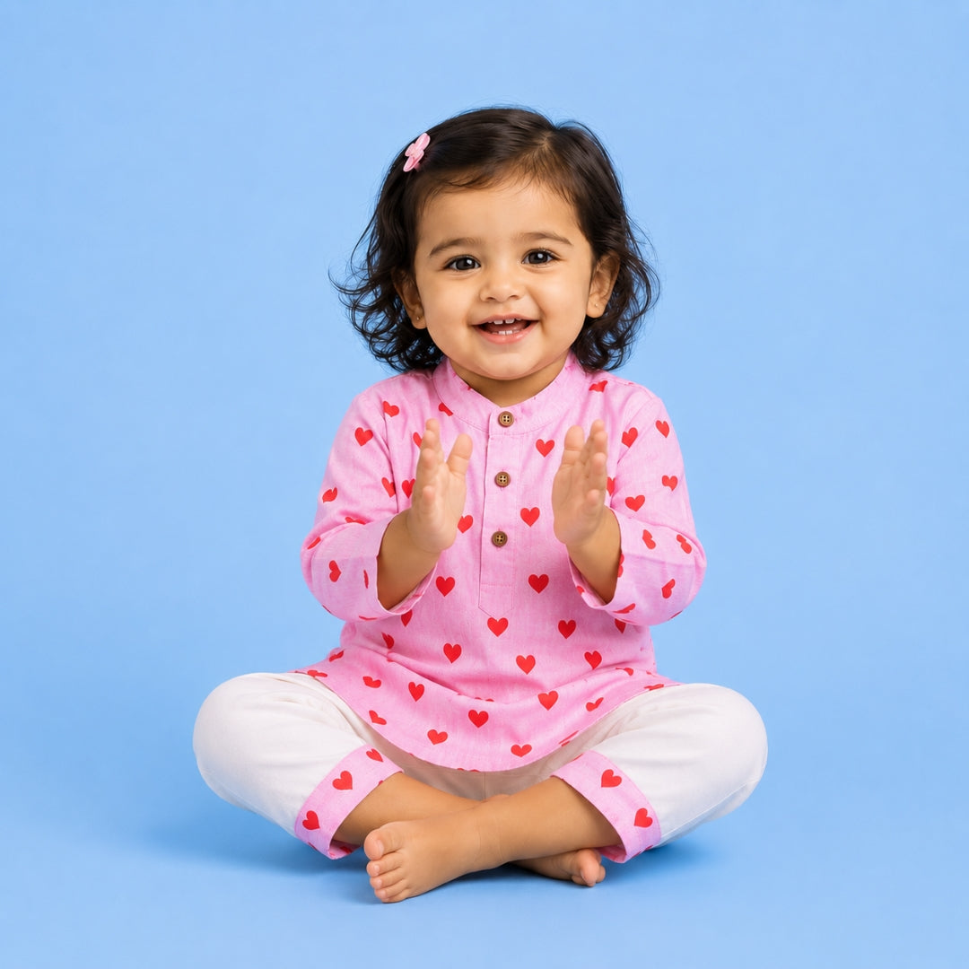 Love Cotton Kurta Set