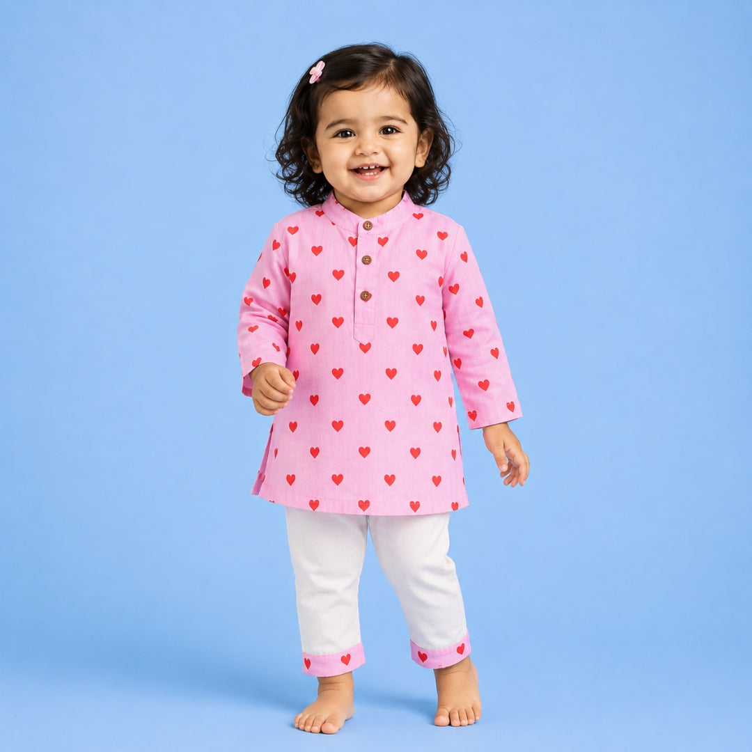 Love Cotton Kurta Set