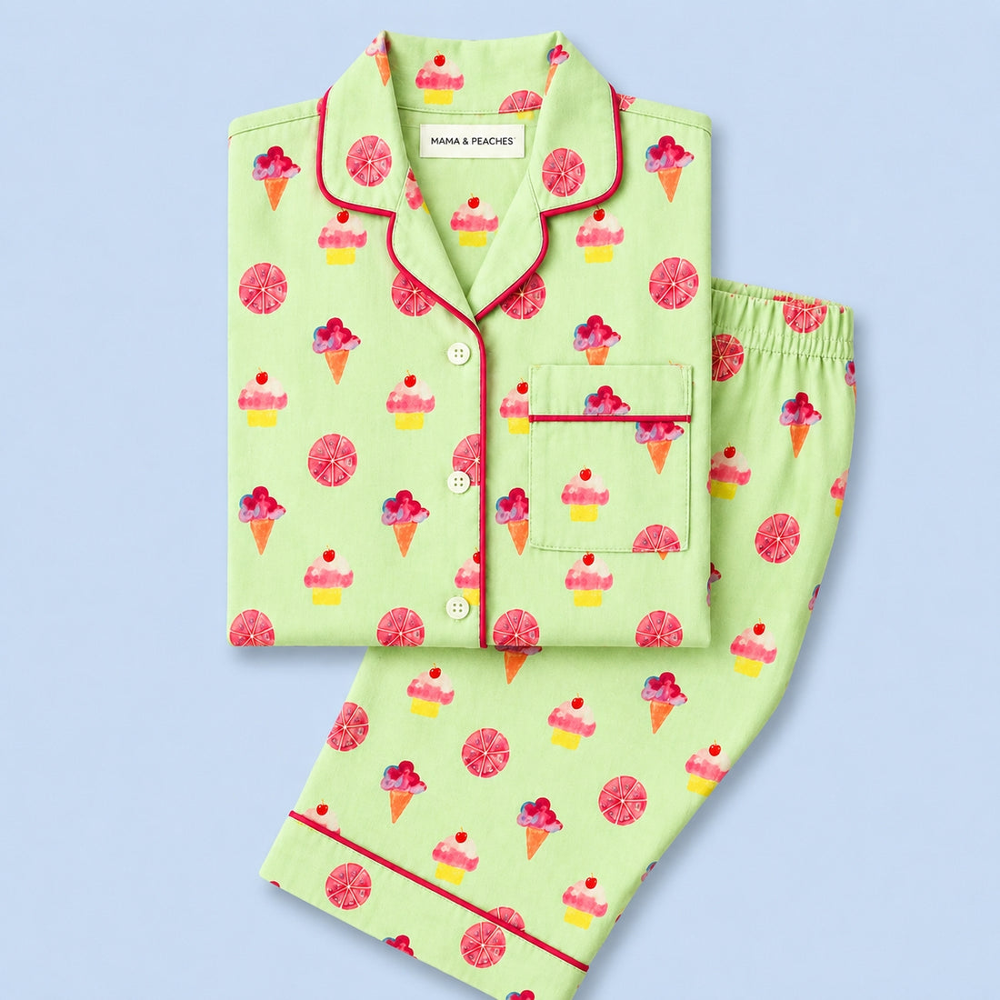 Ice Creams & Cupcakes Full Sleeves Night Suit
