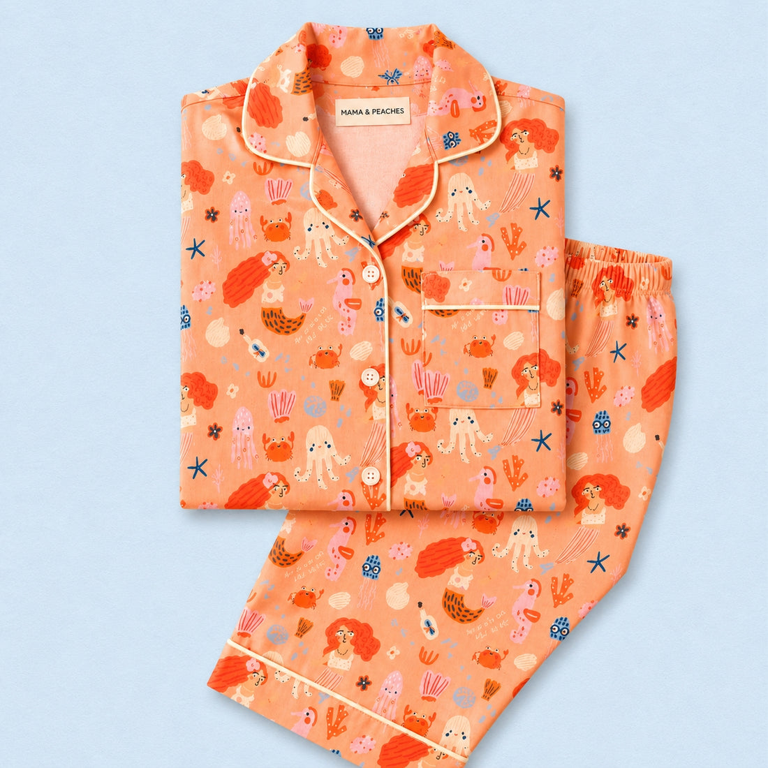 Sealife Full Sleeves Night Suit