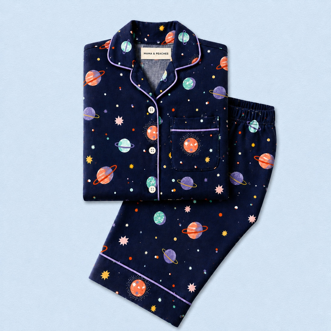 Space Full Sleeves Night Suit