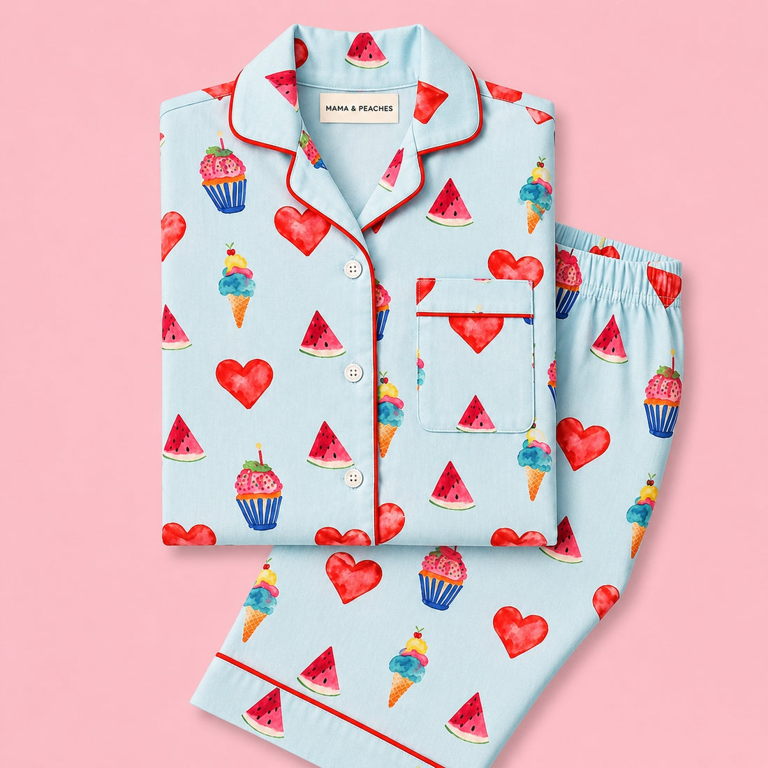 Cupcakes & Dreams Full Sleeves Night Suit