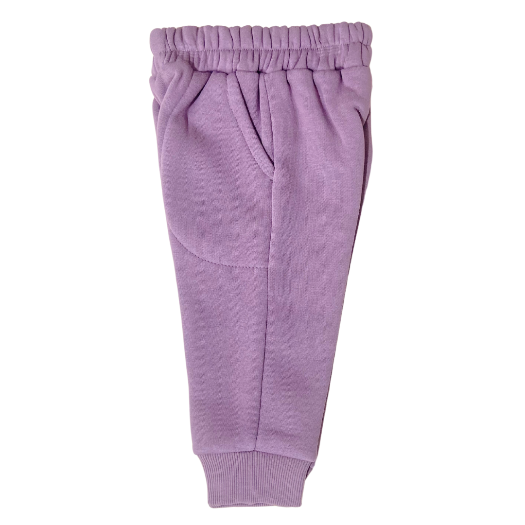 Mauve Solid Joggers