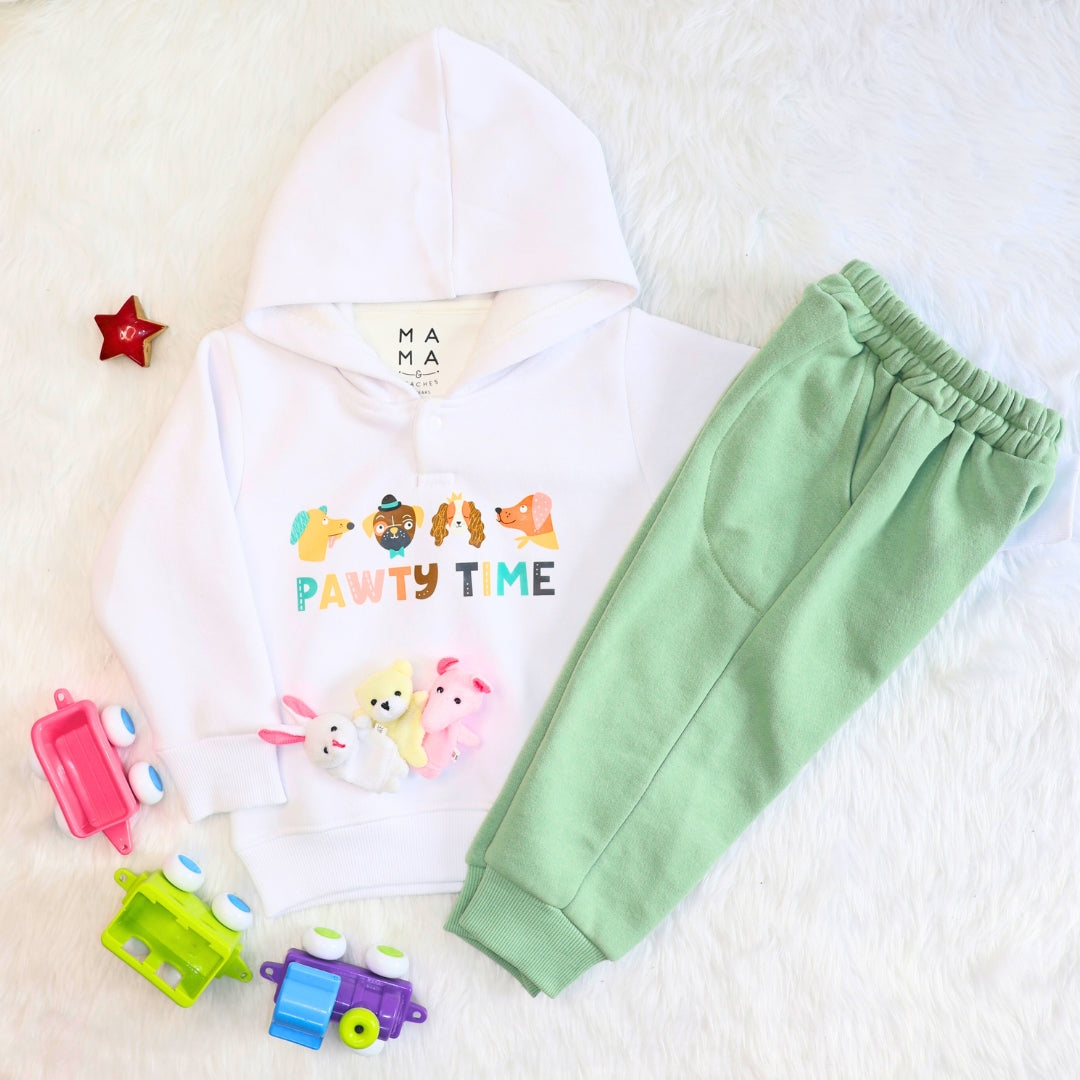 Pawty Time Sweatshirt + Joggers Set  (3-6m)