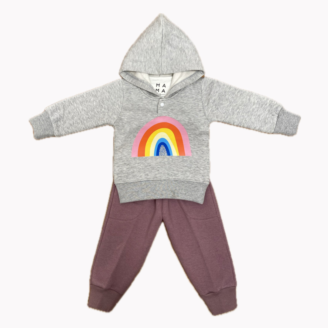 Rainbow Sweatshirt + Joggers Set (3-6m)