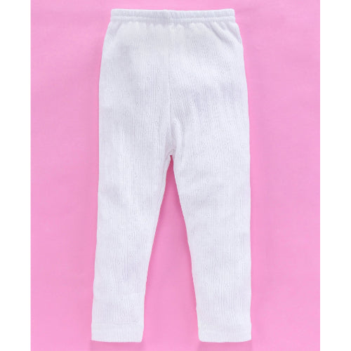 Girls Thermals Lower - Off White