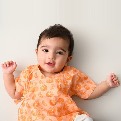 Orange Angrakha Set