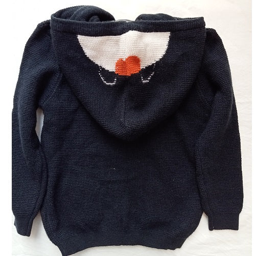 Navy Blue Hooded Sweater