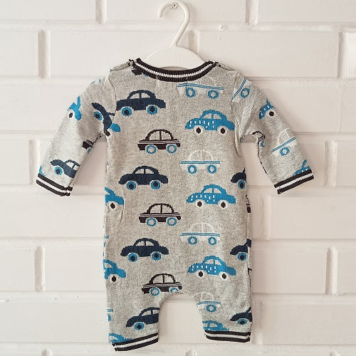 Cars Knitted Romper (3-6 Months)