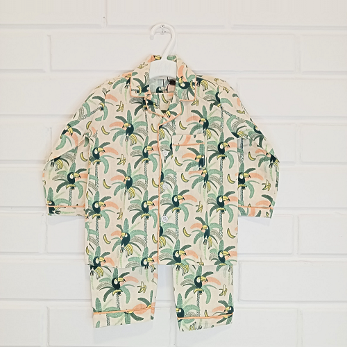 Tropical Toucan Night Suit (Full Sleeves)