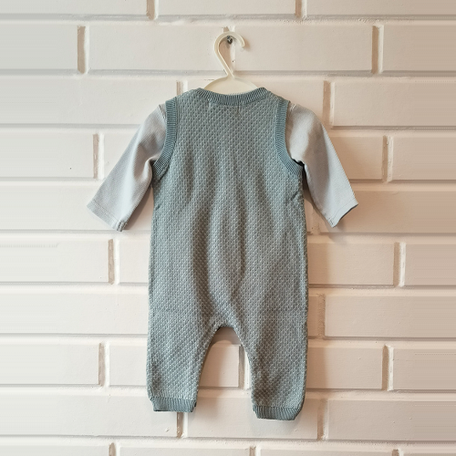 Blue Knitted Romper