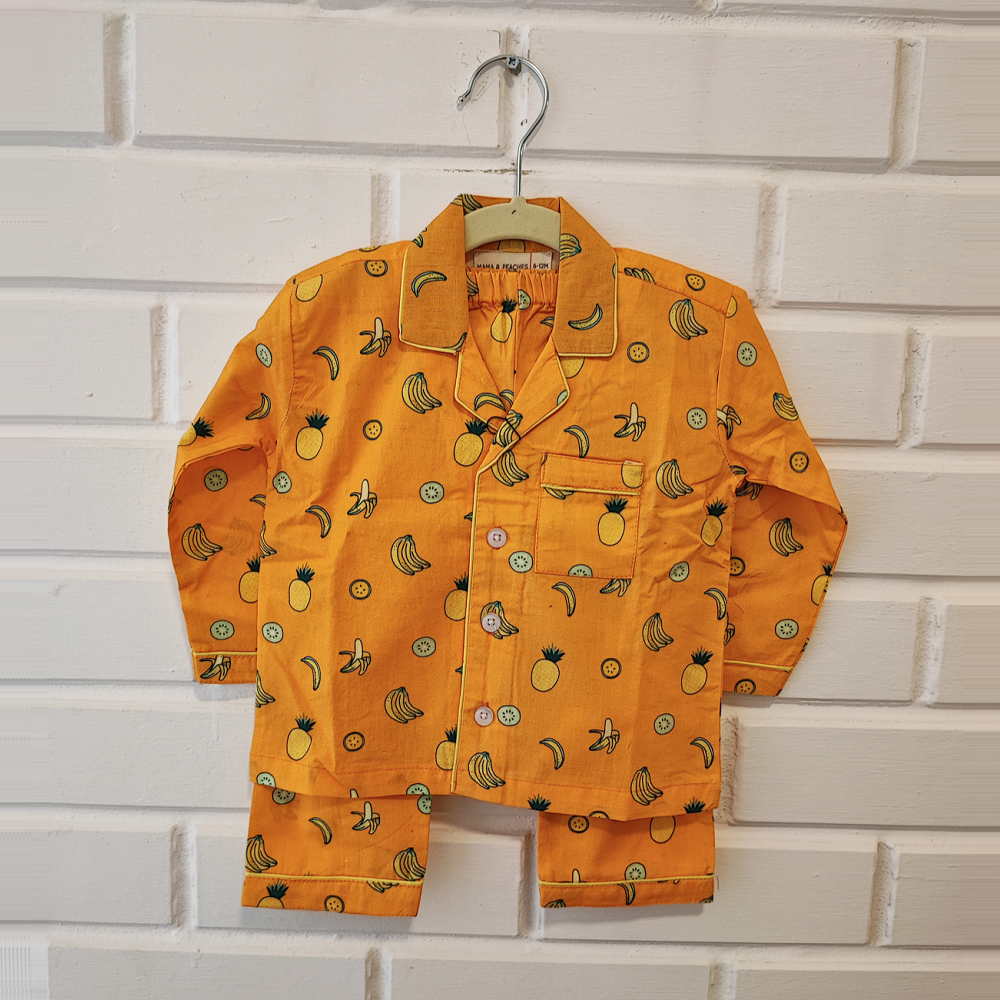 Tropical Fruits Night Suit (Full Sleeves)