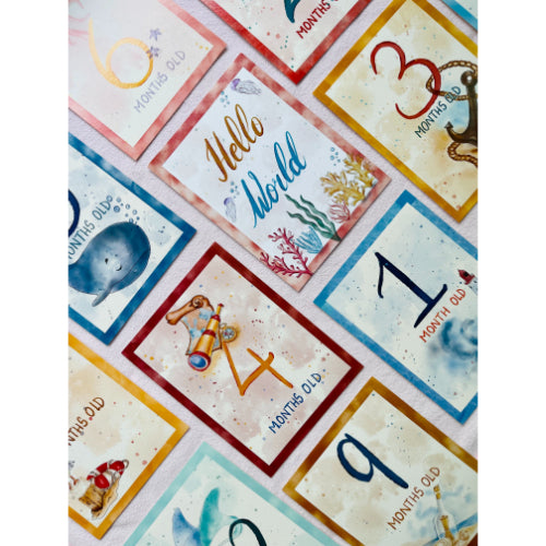 Milestone Cards | Nautical Theme