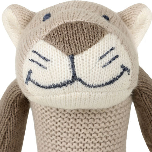 Rattle Leo- Cotton Knitted Stuffed Toy