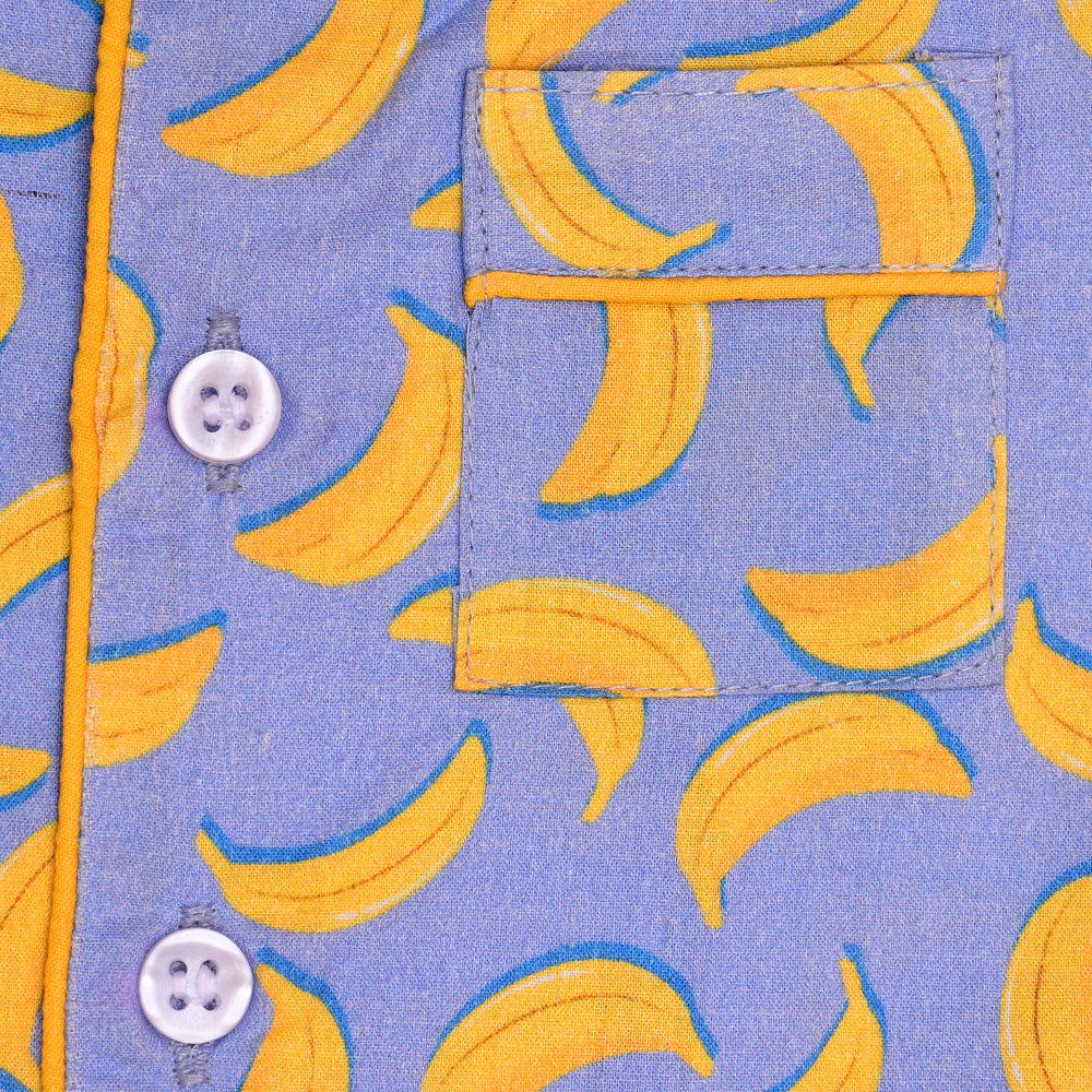 Purple Bananas Night Suit (Full Sleeves)