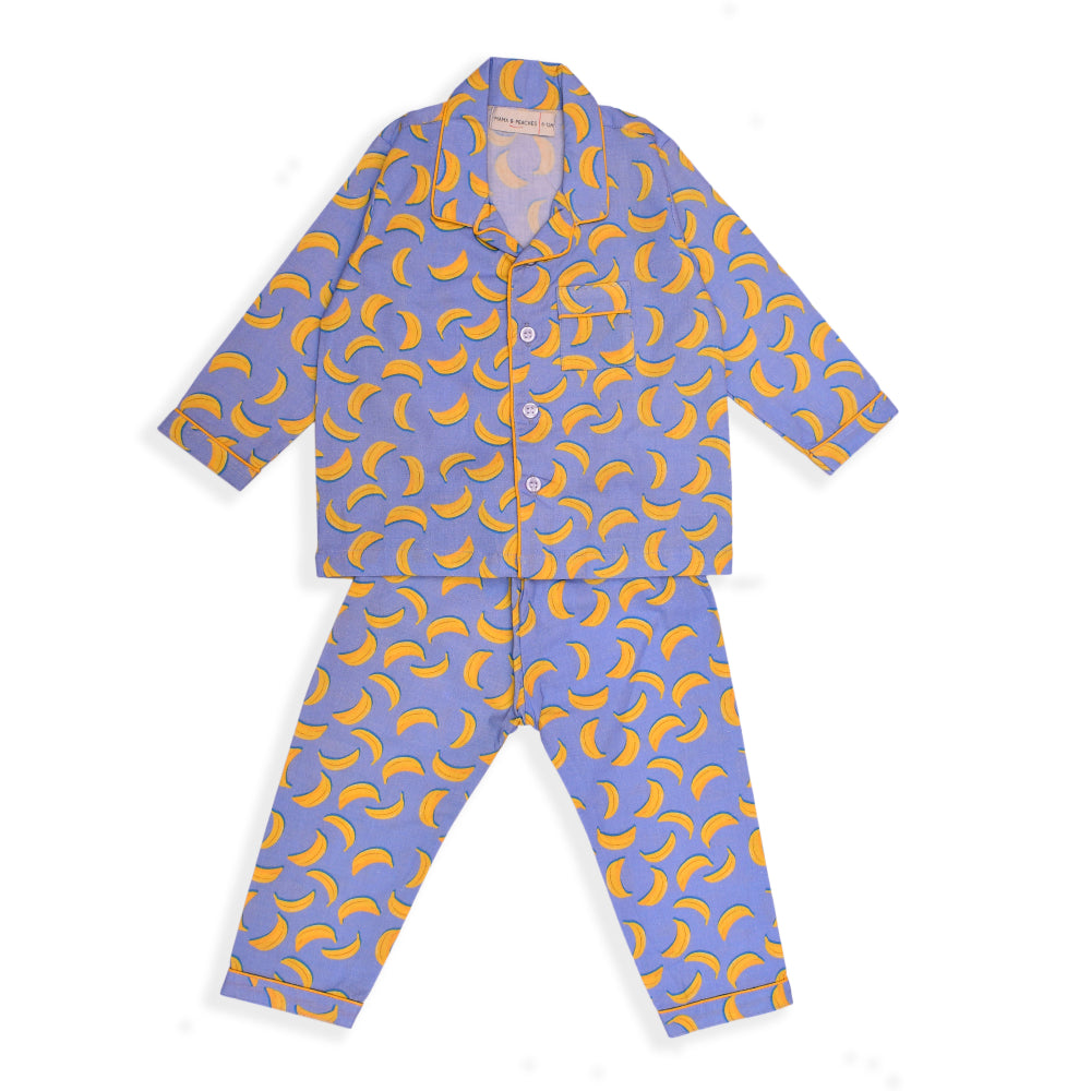 Purple Bananas Night Suit (Full Sleeves)