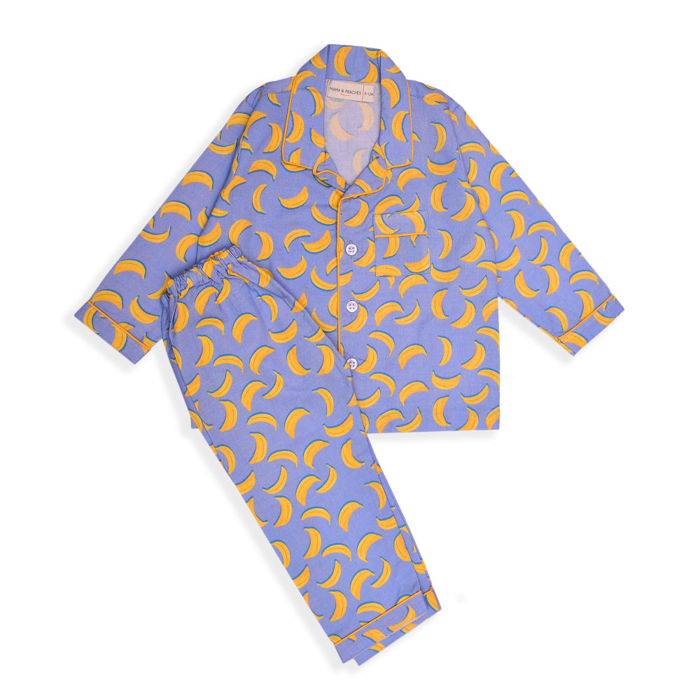 Purple Bananas Night Suit (Full Sleeves)