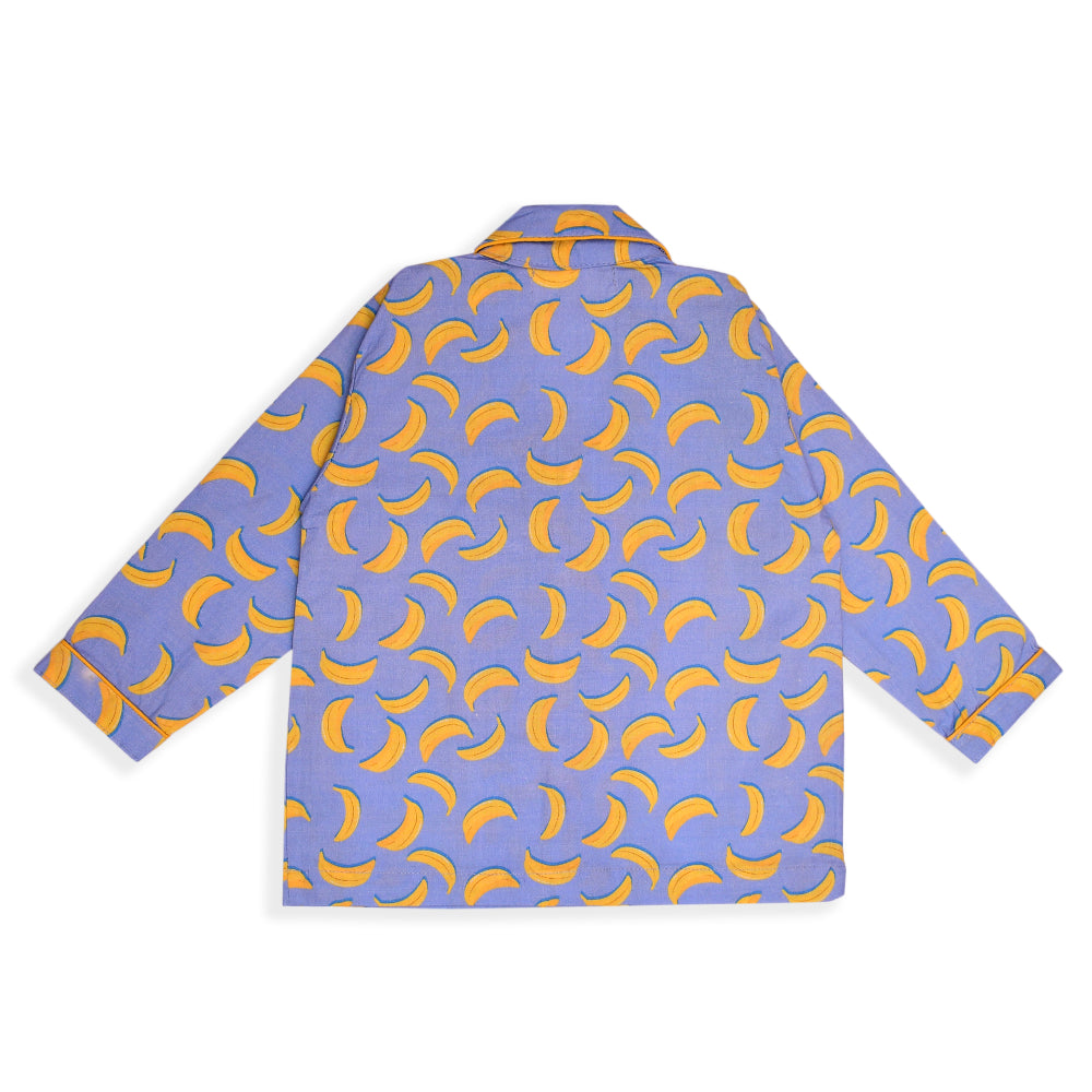 Purple Bananas Night Suit (Full Sleeves)