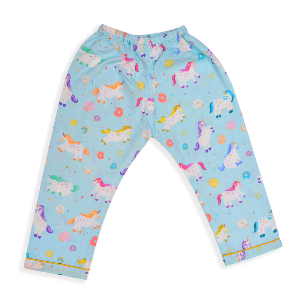 Colorful Unicorn & Doughnuts Print Full Sleeves Night Suit For Babies –  Mama and Peaches